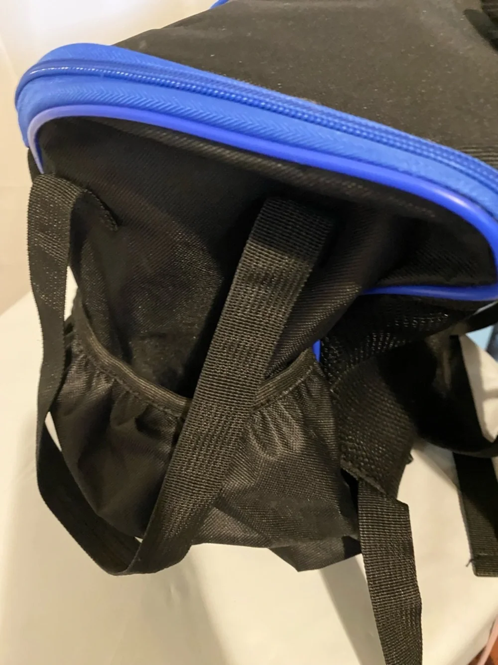 GOOSO Golf Driver Disc Black Backpack/Bag with Blue Trim